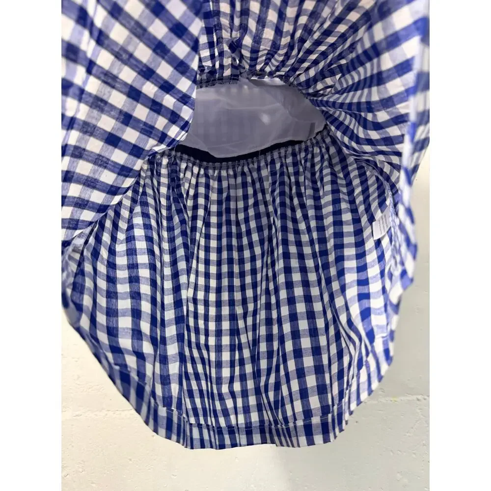 NEW LIL cactus Blue Gingham Plaid Dress Girls 3T